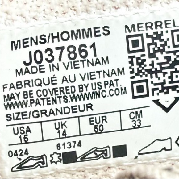 Merrell Mens Speed Solo Mid Hiking Boots US 15 M Green Bone Suede Waterproof NIB - Picture 9 of 9